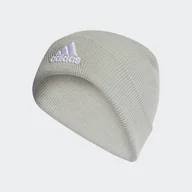 Czapki damskie - Czapka zimowa ADIDAS LOGO BEANIE CUF II3524 – Szary - miniaturka - grafika 1