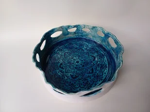 Duża patera ceramiczna mandala - Tace i patery - miniaturka - grafika 1