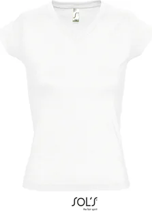 SOLs 11388 Koszulka damska V-Neck Moon - Kolor: Biały - Rozmiar: 3XL - Koszulki i topy damskie - miniaturka - grafika 1