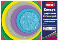 Szkolne artykuły papiernicze - Zeszyt papierów kolorowych brokatowych samoprzylepnych A4 8 kolorów - BENIAMIN - miniaturka - grafika 1
