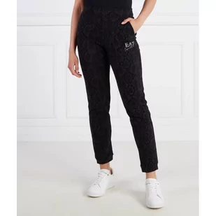 EA7 Spodnie dresowe | Regular Fit - Dresy damskie - miniaturka - grafika 1