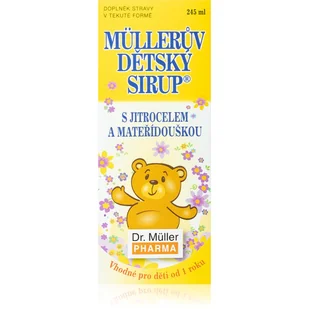 Dr. Müller Müller's Baby Syrup® with plantain and motherwort suplement diety wspomagający zdrowie układu oddechowego 245 ml - Kosmetyki kąpielowe dla dzieci - miniaturka - grafika 1