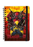 Notesy i bloczki - Notes A5 Marvel Deadpool kołonotatnik na spirali 90 kartek w linie - miniaturka - grafika 1