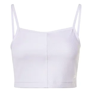 Reebok Damska koszulka do jogi żeberka, żółta, S/S, ŻÓŁTY, XS - Koszulki i topy damskie - miniaturka - grafika 1