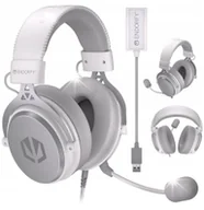 Słuchawki - Endorfy przewodowe z mikrofonem Viro Plus USB Onyx White Nauszne - miniaturka - grafika 1