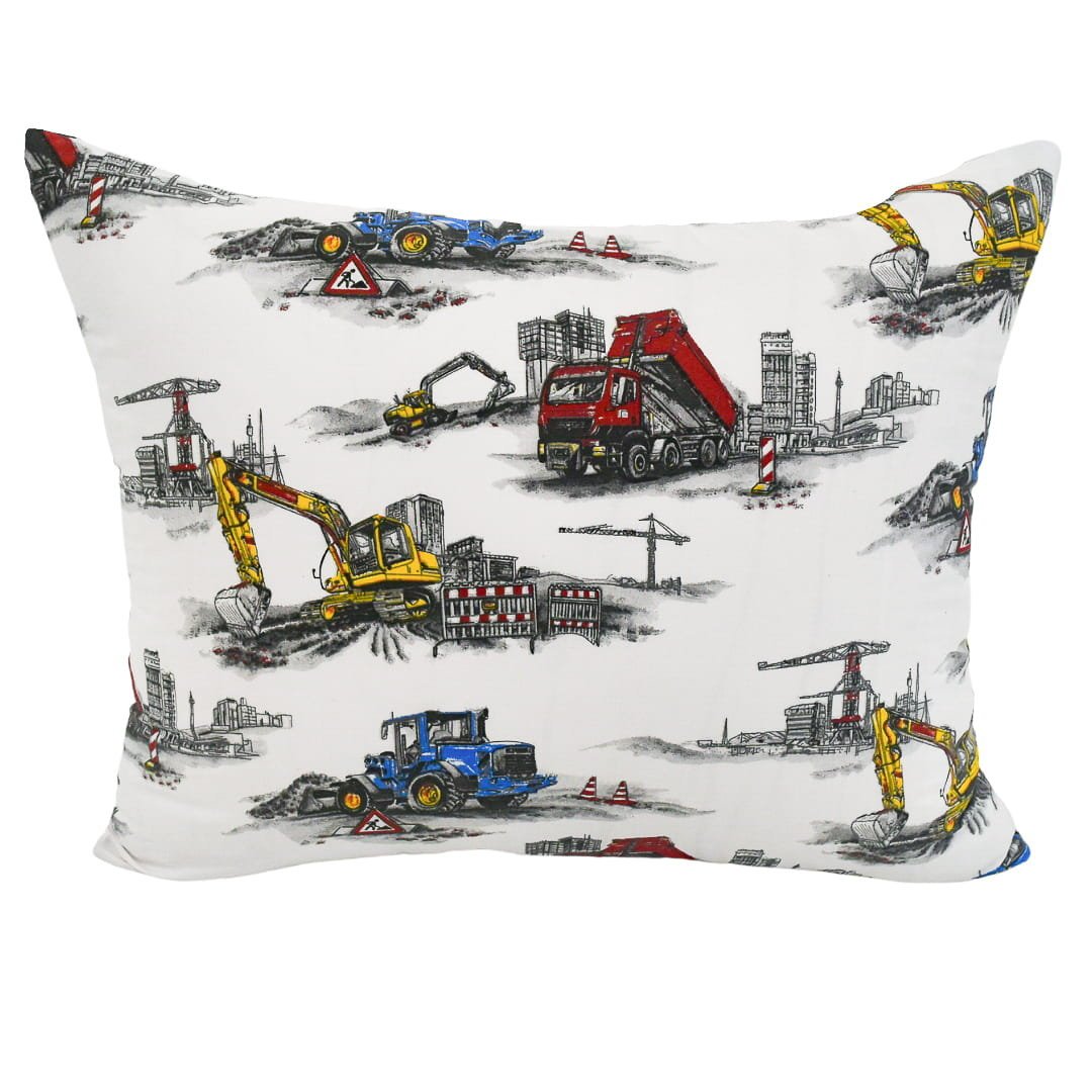 Poszewka Dziecięca 40x60 Bawełniana Maszyny Budowlane Wysoka Jakość Polski Producent