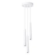 Lampy sufitowe - Lampa wisząca PRYSM 3P biała SOLLUX LIGHTING - miniaturka - grafika 1