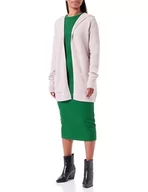 Swetry damskie - VERO MODA Vmdoffy Ls Open Hood Cardi Ga Noos TLL kardigan damski, Wororose/Szczegóły: melanż, XS wysoki - miniaturka - grafika 1