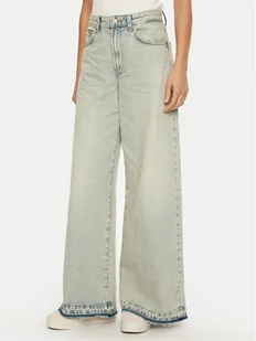 Tommy Jeans Jeansy DW0DW21254 Niebieski Wide Leg - Spodnie damskie - miniaturka - grafika 1