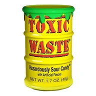 Cukierki - Toxic Waste Yellow Drum Extreme Sour Candy 42g - miniaturka - grafika 1
