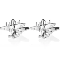 Spinki do mankietów i krawatów - Spinki do mankietów tematyczne samoloty EM - EM Men's Accessories - miniaturka - grafika 1