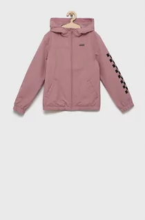Kurtki i płaszcze dla dziewczynek - Vans kurtka dziecięca kolor różowy - grafika 1