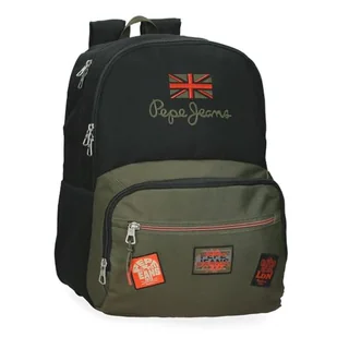 Pepe Jeans Ponder Przenośny plecak szkolny 15,6 cala czarny 33x46x15 cm poliester 22,77 l by Joumma Bags, Czarny (Black), Talla única, plecak szkolny - Plecaki szkolne i tornistry - miniaturka - grafika 1