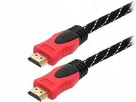 Kable - BLOW Przył.HDMI-HDMI PREMIUM proste 3.0m RED - miniaturka - grafika 1
