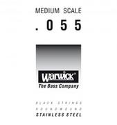 Struny gitarowe  - Warwick 39055 Black Label.055, Medium Scale, struna pojedyncza do gitary basowej - miniaturka - grafika 1