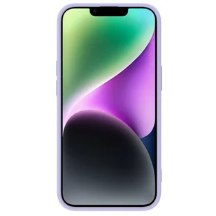Nillkin CamShield Magnetic Silicone Case etui iPhone 14 Plus magnetyczny MagSafe pokrowiec z osłoną na aparat fioletowy - Etui i futerały do telefonów - miniaturka - grafika 2