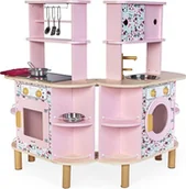 Zabawki AGD - Janod Twist Dwustronna Drewniana Kuchnia różowy | Darmowa dostawa | Wygodne RATY | - miniaturka - grafika 1