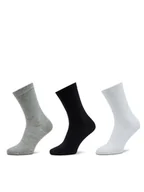 Skarpetki dla dzieci - Pepe Jeans Zestaw 3 par wysokich skarpet unisex Cr 3P PLU30018 Kolorowy - miniaturka - grafika 1