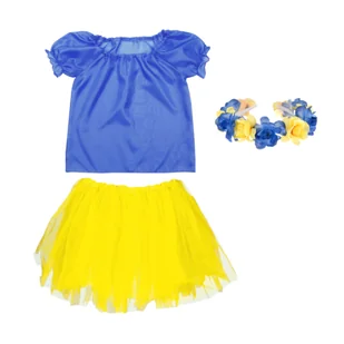 ZESTAW UKRAINA NIEBIESKO-ŻÓŁTY 98-110 3el - Dresy i komplety dla dziewczynek - miniaturka - grafika 1