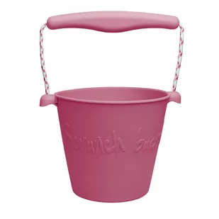 Funkit world Składane Wiaderko do Wody i Piasku Scrunch Bucket - Wiśniowy - Zabawki do piasku - miniaturka - grafika 3