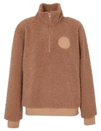 Bluzy damskie - Emporio Armani Damska bluza polarowa Fuzzy, Hazel Brown, S - miniaturka - grafika 1