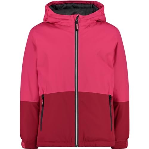 CMP - Wyściełana kurtka dziecięca ze stałym kapturem, Fuxia, 152