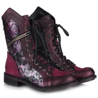 Botki damskie - Trzewiki damskie Maciejka 07097-23/00-8 BORDO R.40 - miniaturka - grafika 1