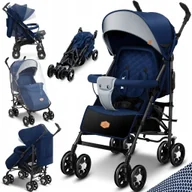 Wózki dziecięce - City-Pro Buggy Wózek dziecięcy składany sportowy niebiesko-szary - miniaturka - grafika 1