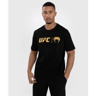 Koszulki sportowe męskie - UFC Venum T-Shirt Koszulka Classic Black/Gold - miniaturka - grafika 1