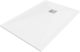 Mexen Stone+ brodzik kompozytowy prostokątny 100 x 80 cm, biały - 44108010 - Brodziki prysznicowe - miniaturka - grafika 1