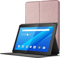 Etui do tabletów - ETUI LENOVO TAB M10 10.1" RÓŻOWE ZAMYKANE Z KLAPKĄ OCHRONNE SOLIDNE - miniaturka - grafika 1