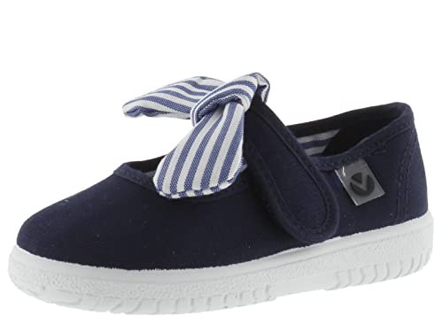 victoria Unisex – dziecięce paski na kostkę 105110-KIDS sandały OJALÁ Canvas ze zdejmowaną wstążką i zapięciem na pasek