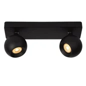Lampy ścienne - Lucide Nigel 09932/02/30 plafon lampa sufitowa spot 2x5W GU10 czarny - miniaturka - grafika 1