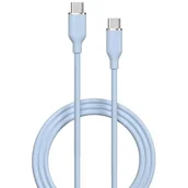 Kable USB - Kabel USB Typ-C - USB Typ-C DEVIA Jelly 60W 1.2 m Niebieski - miniaturka - grafika 1