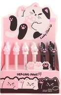 Długopisy - Cresco Długopis żelowy Cat Paw 0,5mm nieb (36szt) - miniaturka - grafika 1