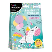 Zabawki kreatywne - DERFORM, pomponiaste wyklejanki unicorn kidea - miniaturka - grafika 1