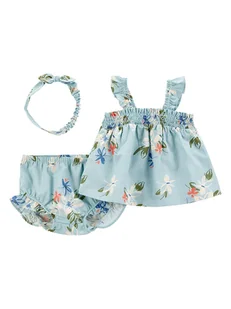 carter's 3-częściowy zestaw w kolorze turkusowym ze wzorem - Kaftaniki dla niemowląt - miniaturka - grafika 1