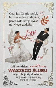 Kartka na ślub z humorem, zabawna 5K15 - Kartki okolicznościowe i zaproszenia - miniaturka - grafika 1