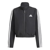 Kurtki i płaszcze dla dziewczynek - adidas Dziewczynki ESSENTIALS CLIMACOOL JACKET, black/white, 13-14 Years - miniaturka - grafika 1