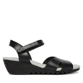 Sandały damskie - Sandały Fly London Ollafly P145446 Czarny - miniaturka - grafika 1