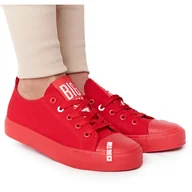 Trampki damskie - Damskie Trampki Big Star HH274677 Czerwone - miniaturka - grafika 1