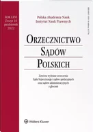 Czasopisma - Orzecznictwo Sądów Polskich 10/2022 - praca zbiorowa - miniaturka - grafika 1