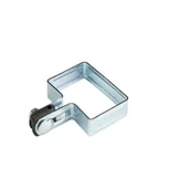 Akcesoria do ogrodzeń - Obejma końcowa na słup 40 x 60 mm ocynk - miniaturka - grafika 1