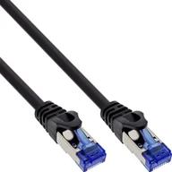 Patchcordy - InLine InLine® Patch cable armoured, U/FTP, Cat.6A, black, 0.3m - miniaturka - grafika 1