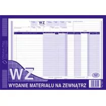 Michalczyk&Prokop WZ WYDANIE MATERIAŁU NA ZEWNĄTRZ A4 80 kartek wielokopia 385-1 MiP - Druki akcydensowe - miniaturka - grafika 1