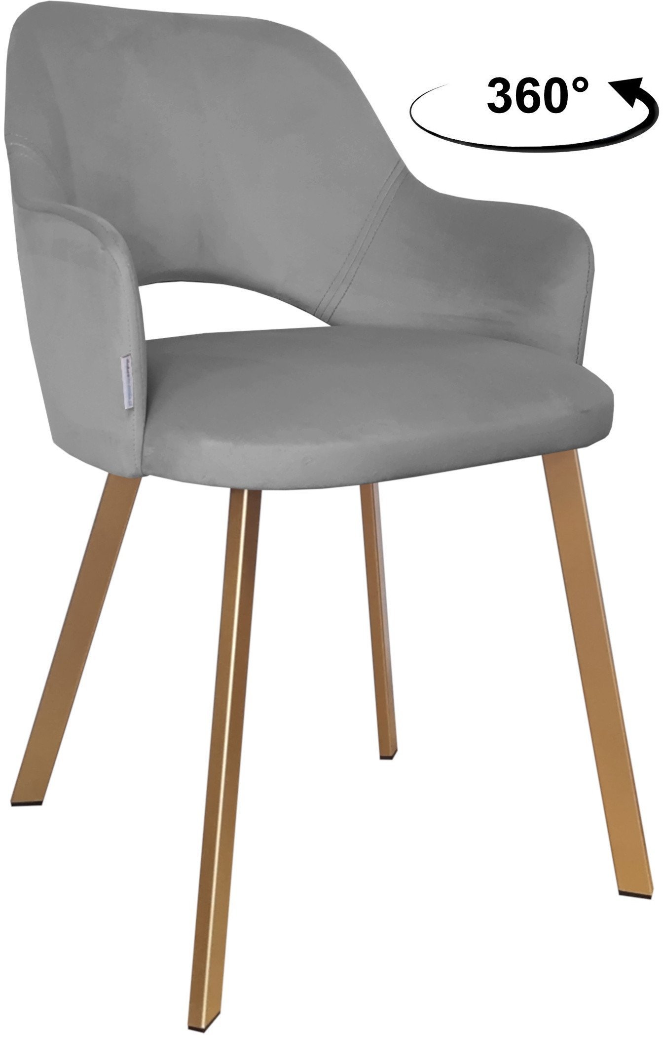 Krzesło obrotowe Milano podstawa Profil złota MG17