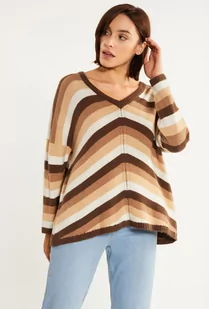 Sweter w paski - Monnari - Swetry damskie - miniaturka - grafika 1