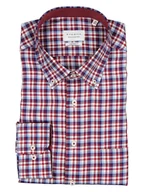 Koszule męskie - Eterna Koszula - Comfort fit - w kolorze czerwono-niebieskim - miniaturka - grafika 1