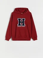 Bluzy dla chłopców - Reserved - Bluza Harvard - intenstywna czerwień - miniaturka - grafika 1