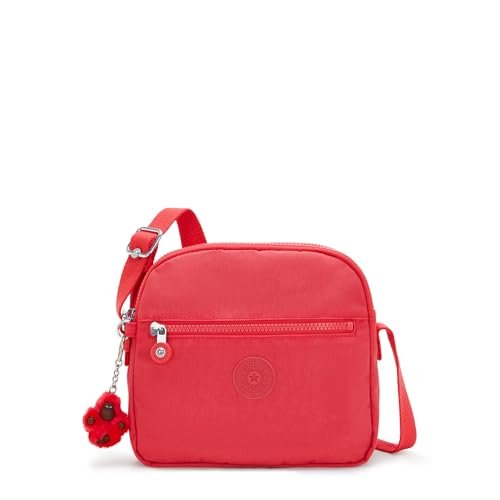 Kipling Kobiet Keefe drukowane Crossbody Bag, Różowy kolor, 8.75